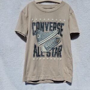 Converse Kids Beige All Star Tee Size 6